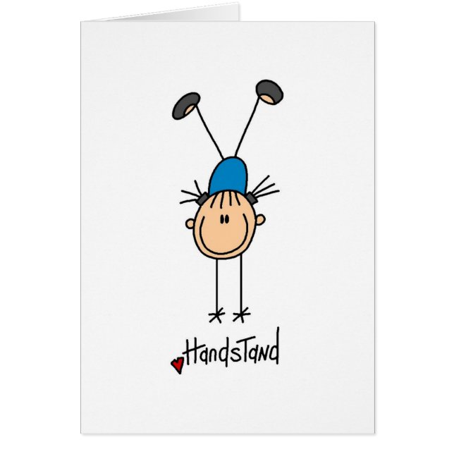 Gymnast Doing Handstaties (Voorkant)