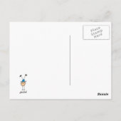Gymnast Doing Handstaties Briefkaart (Achterkant)