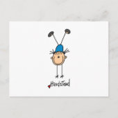 Gymnast Doing Handstaties Briefkaart (Voorkant)