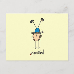 Gymnast Doing Handstaties Briefkaart