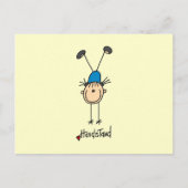 Gymnast Doing Handstaties Briefkaart (Voorkant)