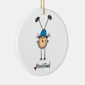 Gymnast Doing Handstaties Keramisch Ornament (Rechts)