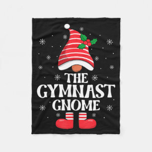 Gymnast Dwerg Kerst Familie Matching Groep Pret Fleece Deken