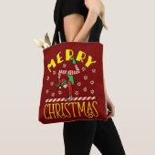 Gymnast Elf over het kerstfeest van de Beam Gymnas Tote Bag (Dichtbij)