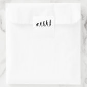 Gymnast Evolution Handstand Gymnastiek Vierkante Sticker (Tas)