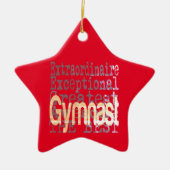 Gymnast Extraordinaire Keramisch Ornament (Voorkant)
