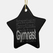 Gymnast Extraordinaire Keramisch Ornament (Links)