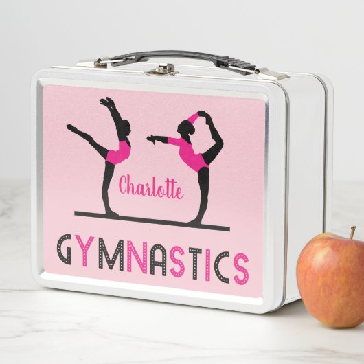 Gymnast Figures Cute Girls Gymnastics Personalized (In situ)