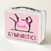 Gymnast Figures Cute Girls Gymnastics Personalized (Achterkant)