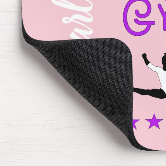 Gymnast Figures Cute Girls Gymnastics Personalized Muismat (Hoek)