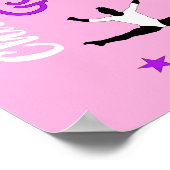 Gymnast Figures Cute Girls Gymnastics Personalized Poster (Hoek)