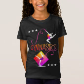 Gymnast Figures Cute Girls Gymnastiek Grafisch T-shirt (Voorkant)