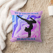 Gymnast Floor Beam Vault Bars Custom Paarse Blauw Kussen (Deken)