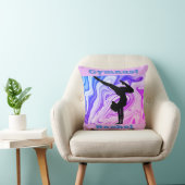 Gymnast Floor Beam Vault Bars Custom Paarse Blauw Kussen (Stoel)