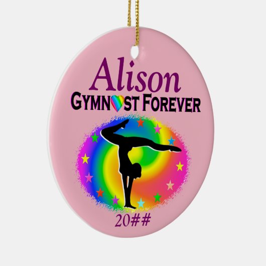 GYMNAST FOREVER GEPERSONALISEERD ORNAMENT (Rechts)