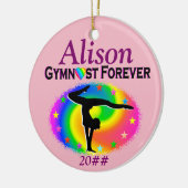 GYMNAST FOREVER GEPERSONALISEERD ORNAMENT (Links)
