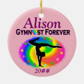 GYMNAST FOREVER GEPERSONALISEERD ORNAMENT (Achterkant)