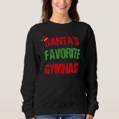 Gymnast Funny Pajama Christmas Trui (Voorkant)