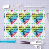 GYMNAST GEBOREN OM TE TUMMEN EN VLIEGEN ONTWERP TISSUEPAPIER (Craft)