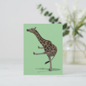 Gymnast Giraffe Briefkaart (Staand voorkant)