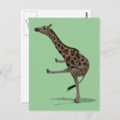 Gymnast Giraffe Briefkaart (Voorkant / Achterkant)