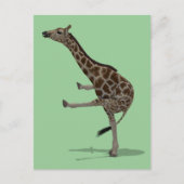 Gymnast Giraffe Briefkaart (Voorkant)