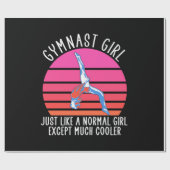 Gymnast Girl Cadeaupapier (Vlak)