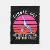 Gymnast Girl Fleece Deken (Voorkant)
