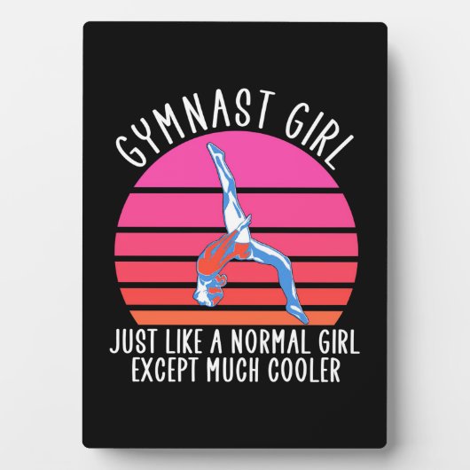 Gymnast Girl Fotoplaat (voorkant)