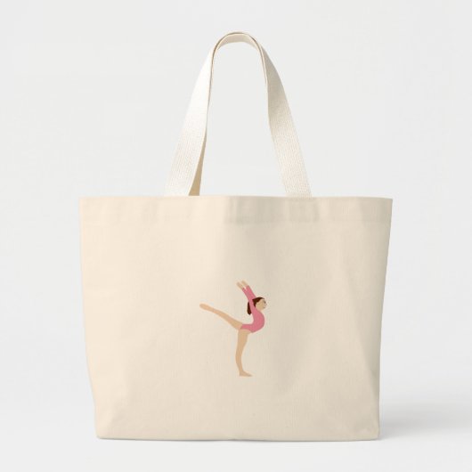Gymnast Girl Grote Tote Bag (Voorkant)