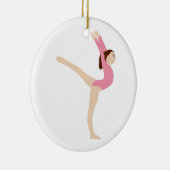 Gymnast Girl Keramisch Ornament (Rechts)