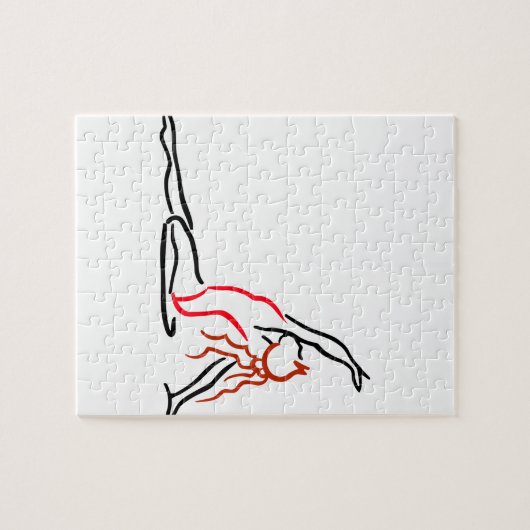 Gymnast Girl Legpuzzel (Horizontaal)