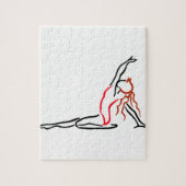 Gymnast Girl Legpuzzel (Verticaal)
