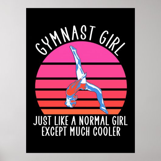 Gymnast Girl Poster (Voorkant)