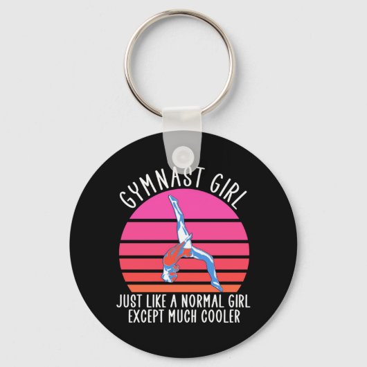 Gymnast Girl Sleutelhanger (Voorkant)