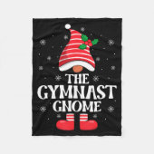 Gymnast Gnome Christmas Family Matching Group Funn Fleece Deken (Voorkant)