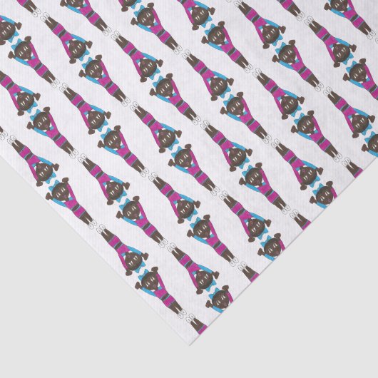 Gymnast Gymnastics Acrobat Dance Overweging Gym Tissuepapier (Detail)