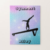 Gymnast Gymnastics Balance Beam Legpuzzel (Verticaal)