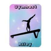 Gymnast Gymnastics Balance Beam Magneet (Verticaal)