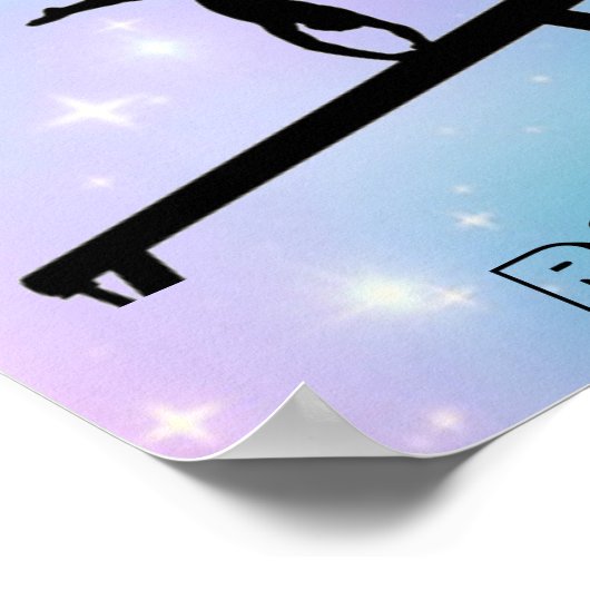 Gymnast Gymnastics Balance Beam Poster (Hoek)