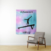 Gymnast Gymnastics Balance Beam Wandkleed (In situ)
