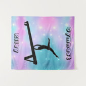 Gymnast Gymnastics Balance Beam Wandkleed (Voorkant (horizontaal))