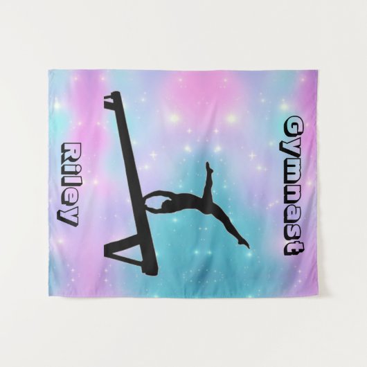 Gymnast Gymnastics Balance Beam Wandkleed (Voorkant (horizontaal))