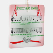 Gymnast Gymnastics Jingle Bell Song Ornament (Rechts)