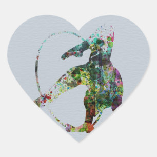 Gymnast Hart Sticker