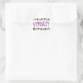 Gymnast harten ronde sticker (Tas)