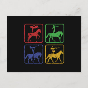 Gymnast Horse Acrobat-cadeau Briefkaart