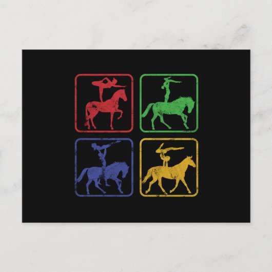  Gymnast Horse Acrobat-cadeau Briefkaart (Voorkant)