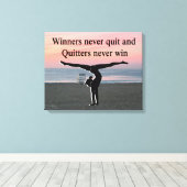 GYMNAST-INSPIRATIE CANVAS AFDRUK (Insitu (Houten vloer))