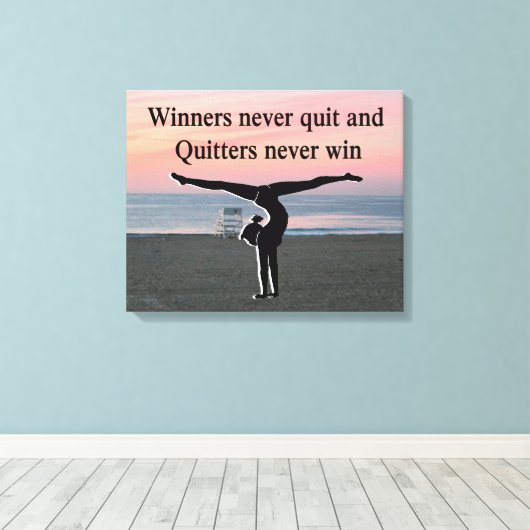 GYMNAST-INSPIRATIE CANVAS AFDRUK (Insitu (Houten vloer))